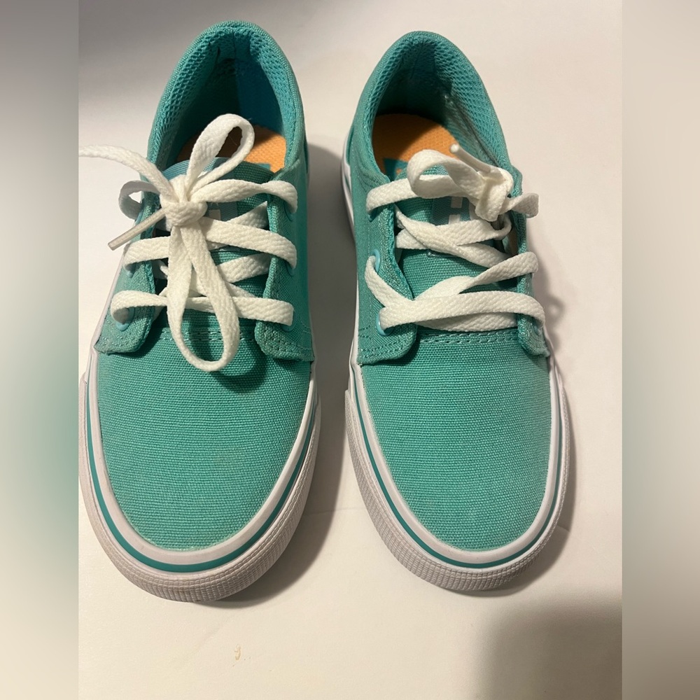 DC Blue and White Sneakers Casual Low-Top Design